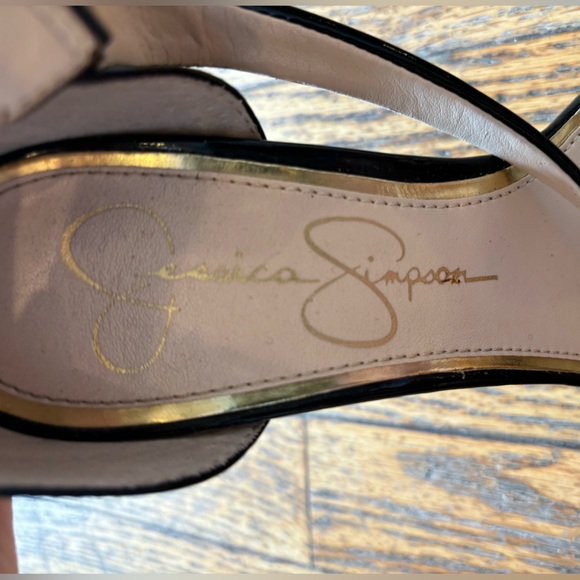 Jessica Simpson Black Strappy Heels Size 7.5 - Picture 2 of 6